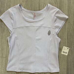 FP Movement by Free People Light Purple Short Sleeve Tee